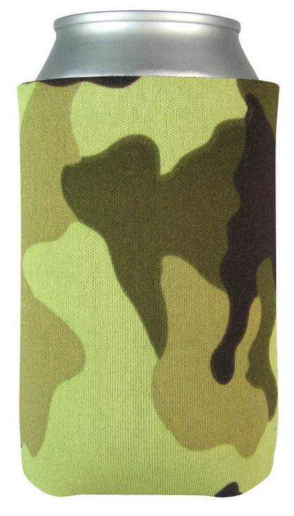 FoamZone USA Made Collapsible Can Cooler with Bottom Imprint