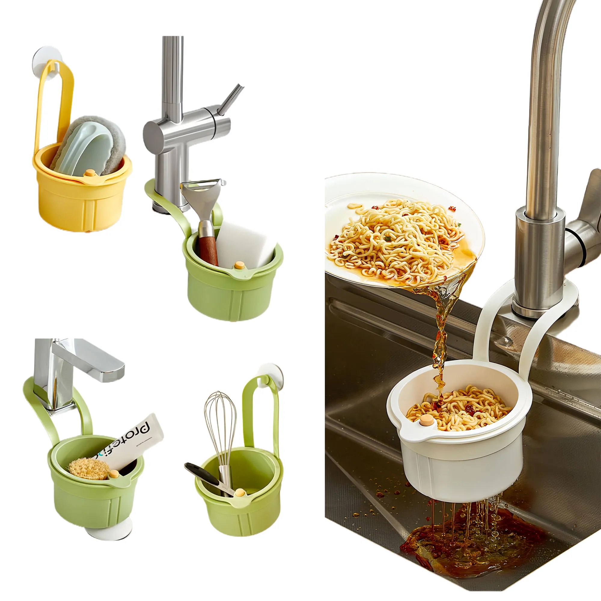 Quick Filter Hanging Sink Strainer For Kitchen Residues 7