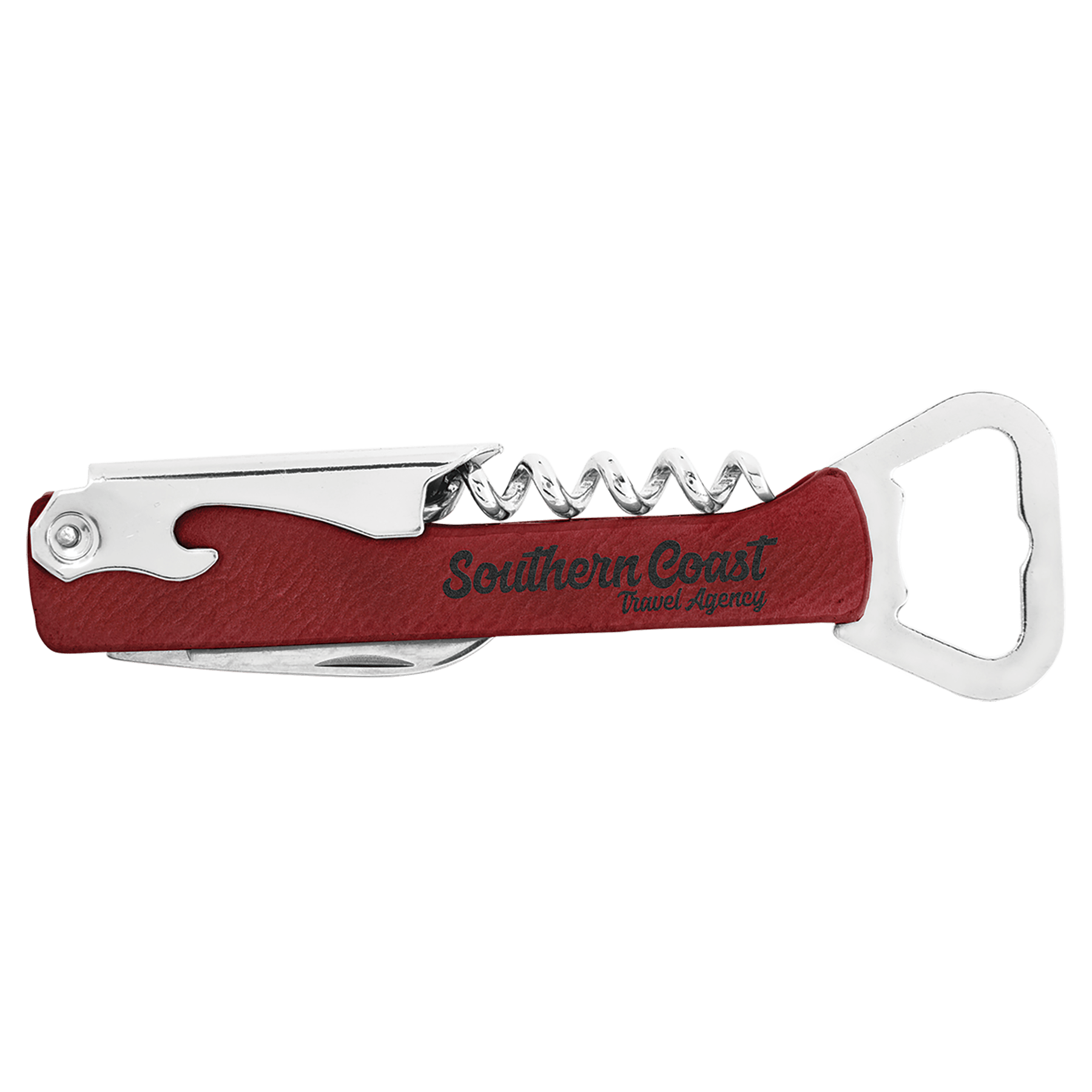 Laserable Leatherette Wine Bottle Opener 1