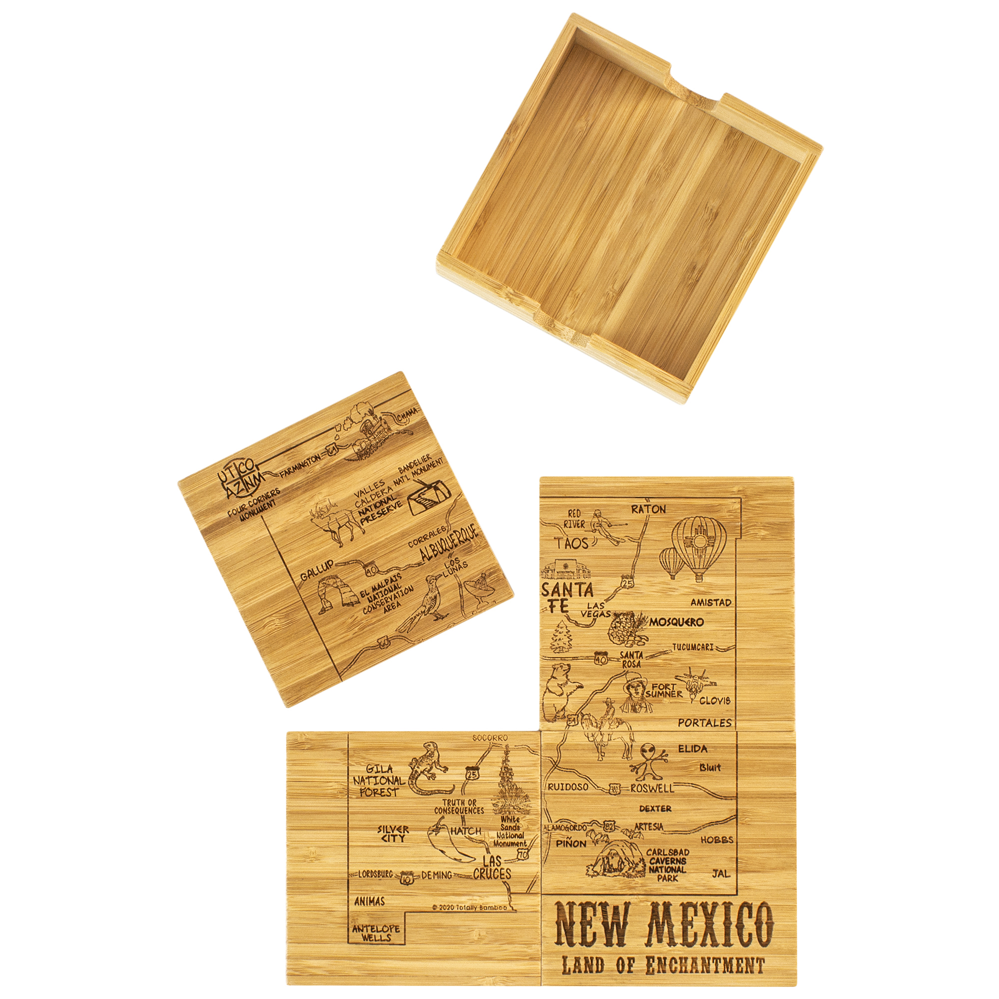 New Mexico Puzzle Coaster Set 6