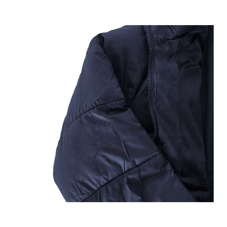Women's Solid Puffer Jackets Navy Medium 1