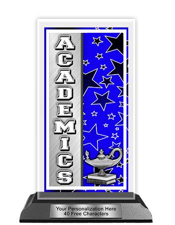 Acrylic Trophy: 6" Tower Shape, Super Star Desi 2