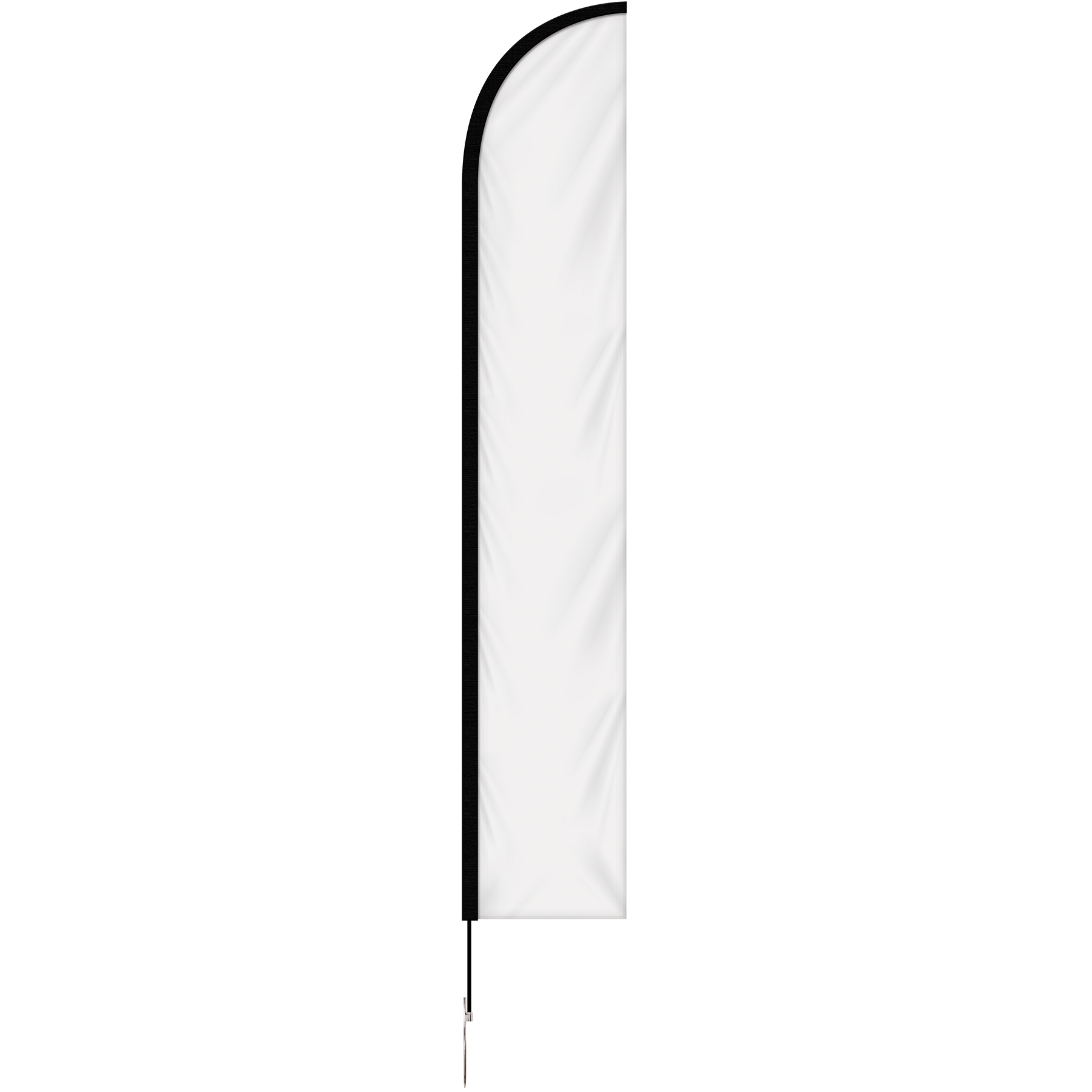 12' Single Reverse Portable Half Drop Banner w/ Hardware Set 7