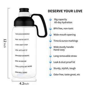 64 Oz Water Bottle With Straw 4