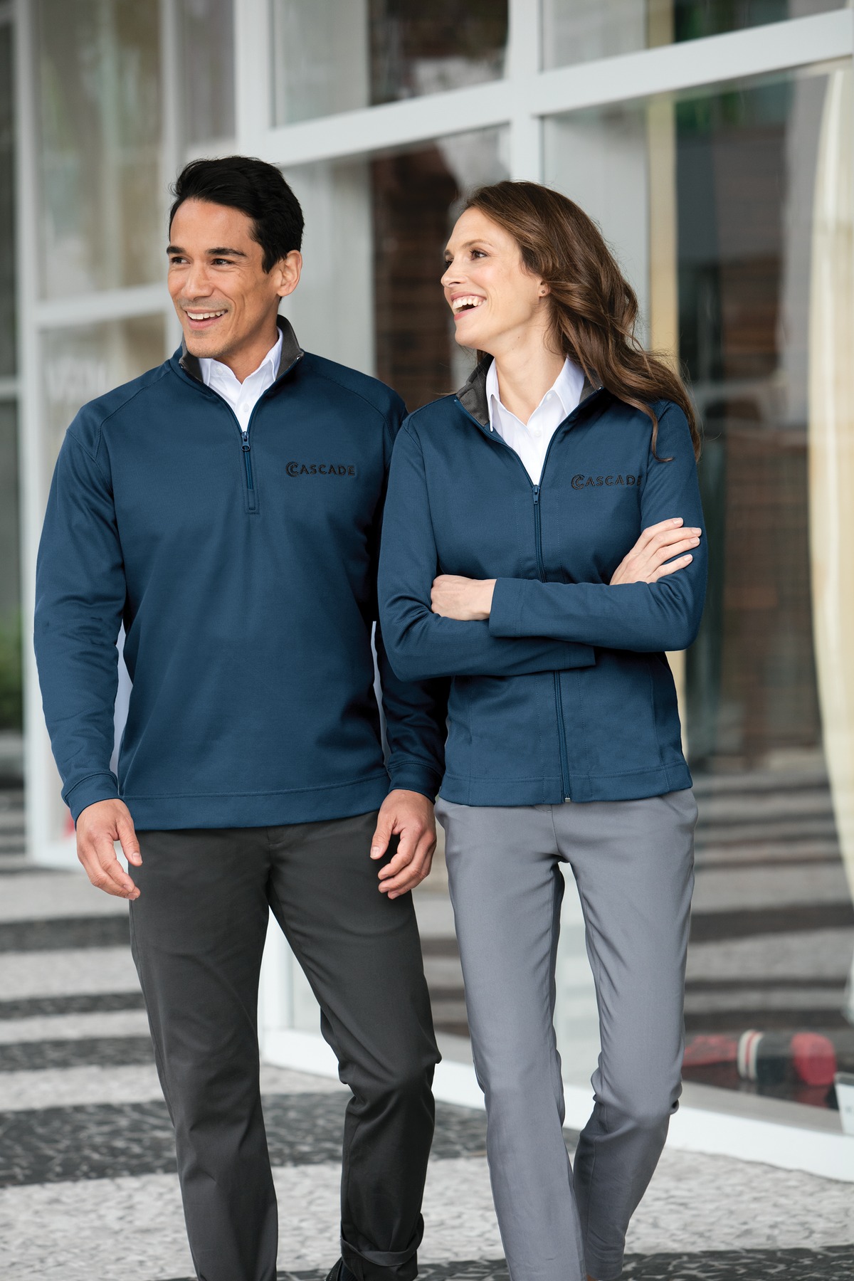 Vertical Texture 1/4-Zip Pullover