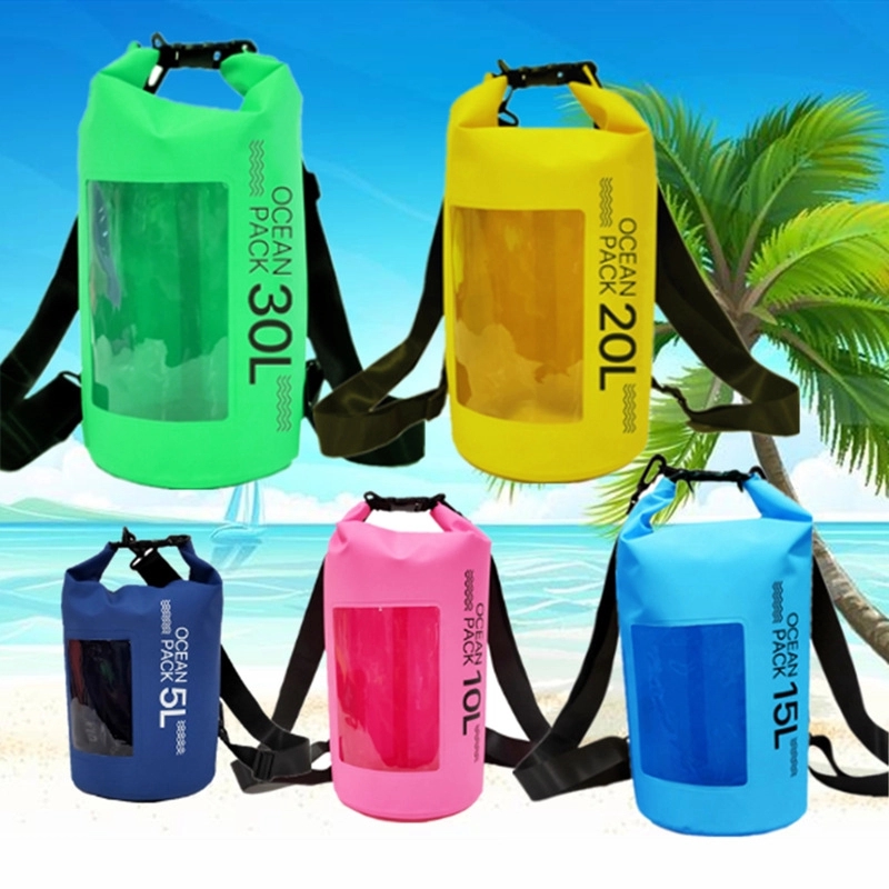 10L Waterproof Dry Bag with PVC Clear Window 1