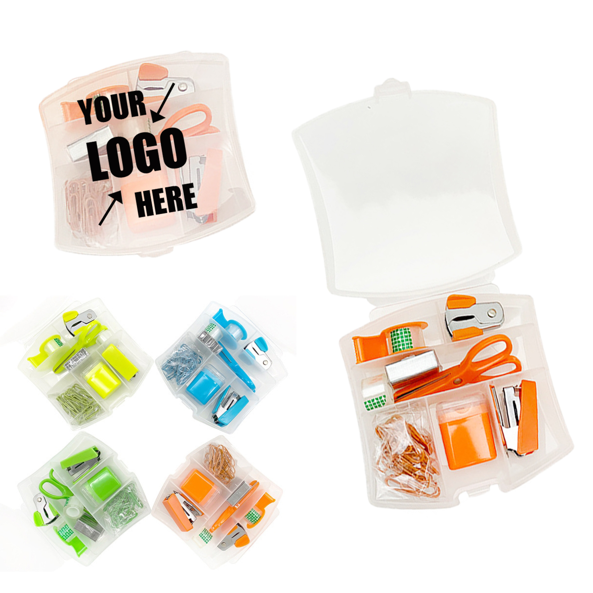 Staplers Mini Office Supply Kit Portable Case 2