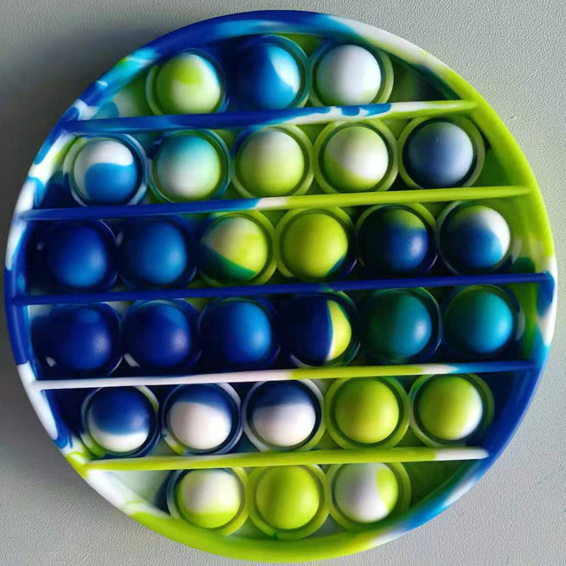 Round Camo Push Pop Bubble Sensory Toy 10