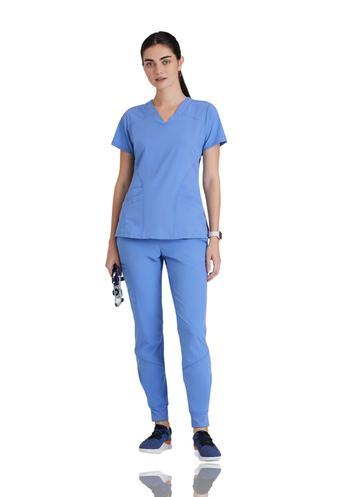 Barco One - Women's Five-Pocket V-Neck Pulse Scrub Top 5