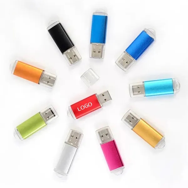 Metal USB Flash Drive - Dust-Proof Cover Included 4