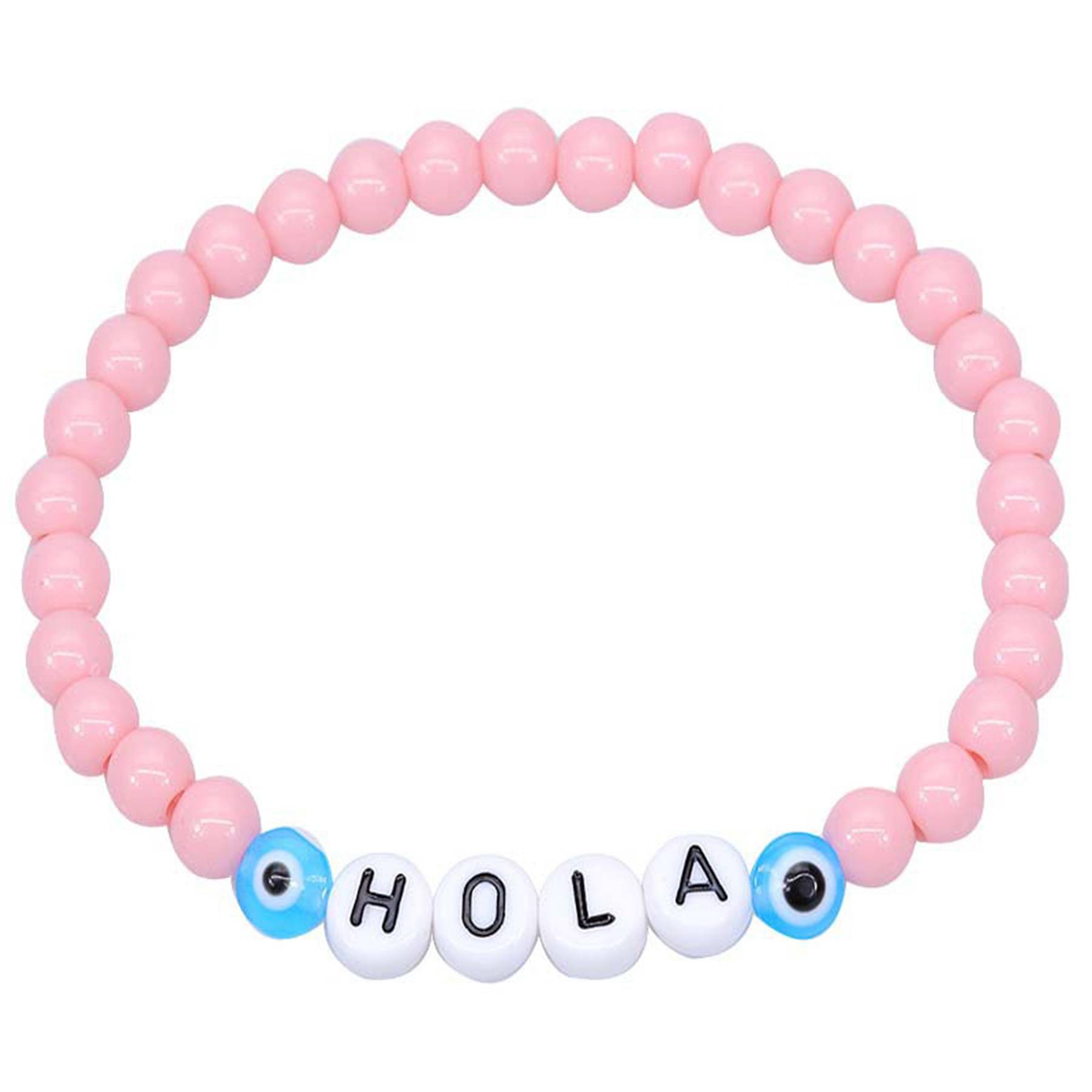 Plastic Handmade fashion letter beaded bracelet 9