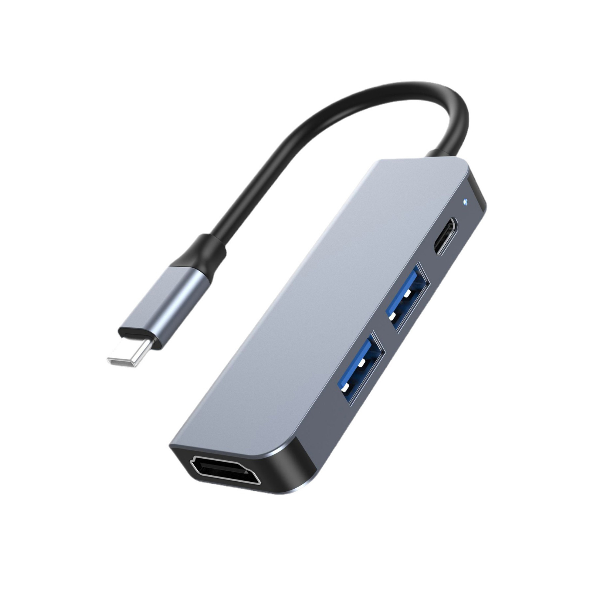 Universal Serial Bus Type C Hub Four In One Multi Port Adapter 4