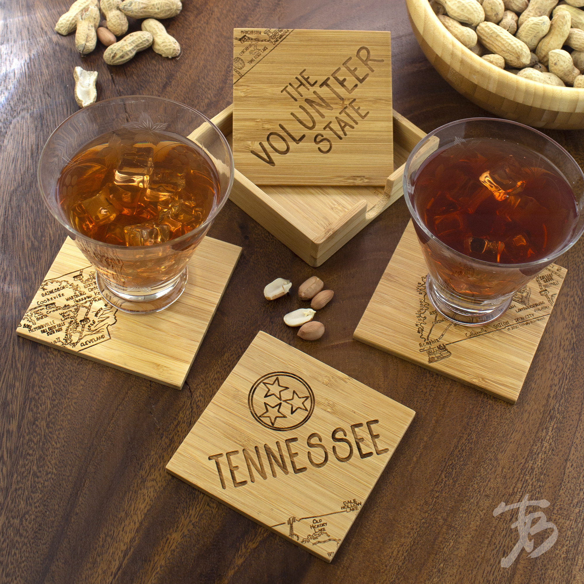 Tennessee Puzzle Coaster Set 6