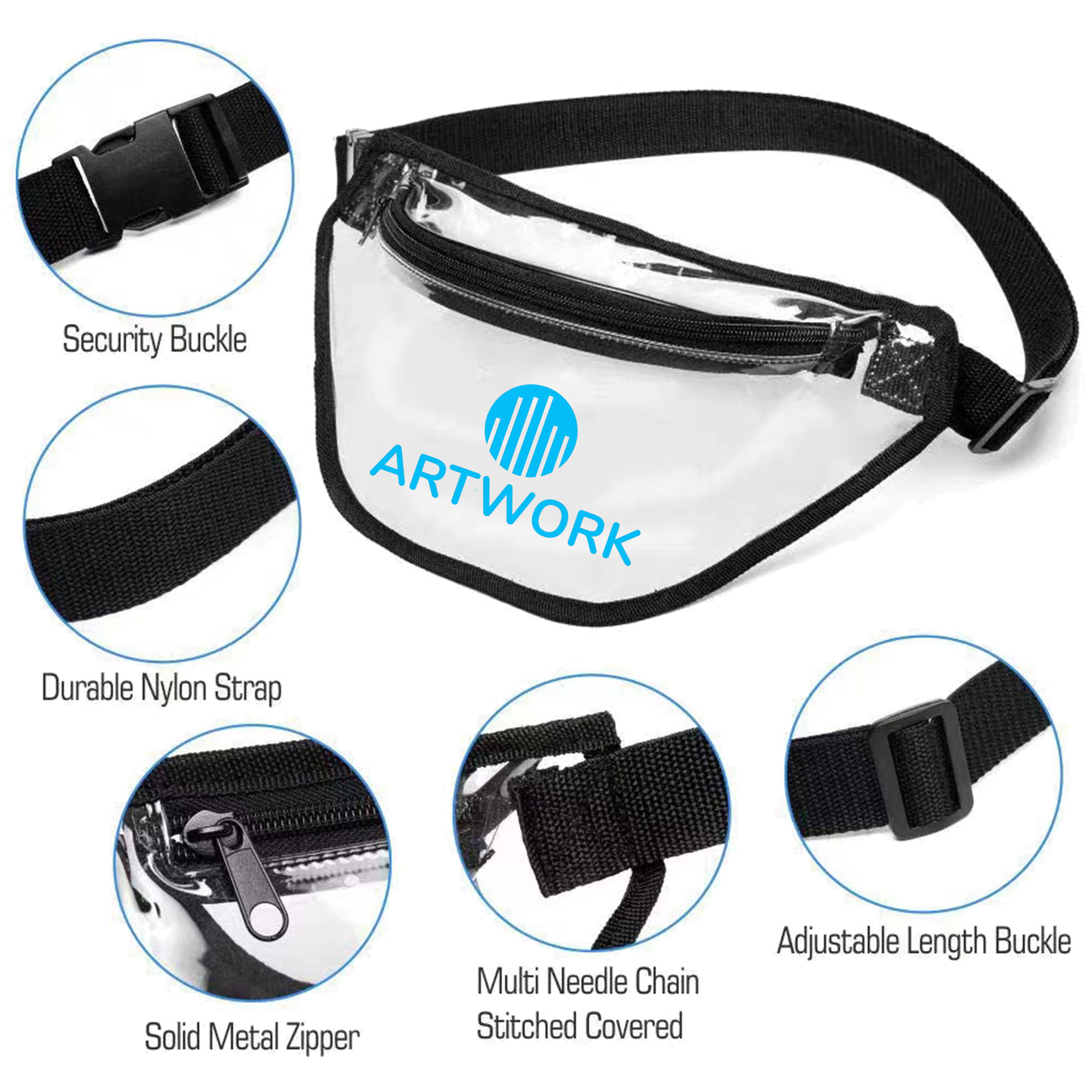 Sturdy Stadium Adjustable Belt Bag 2