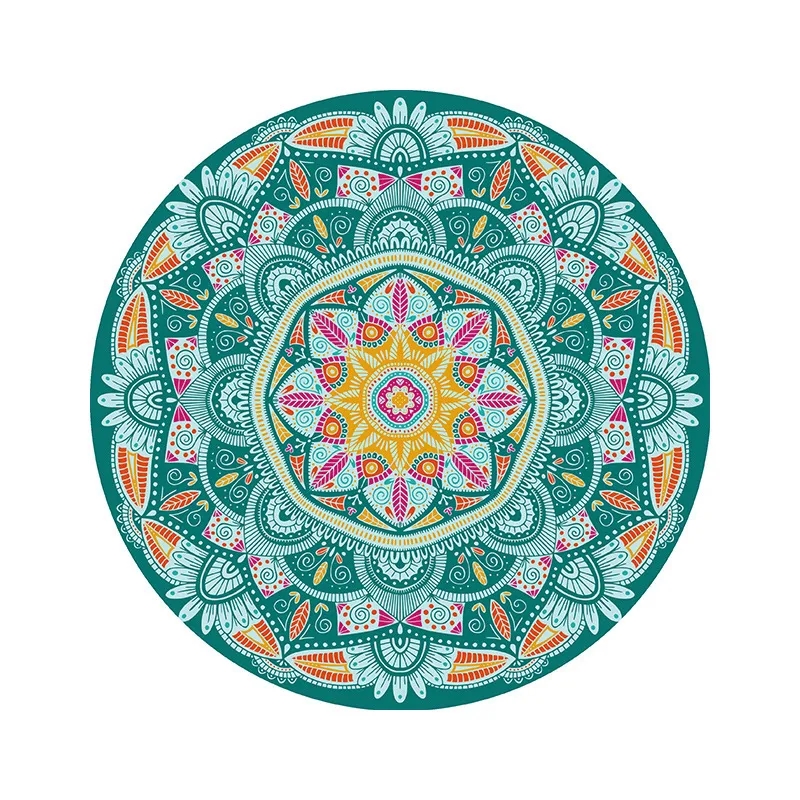 Vibrant Rubber Coaster 4.7 Inch Protects from Heat 1