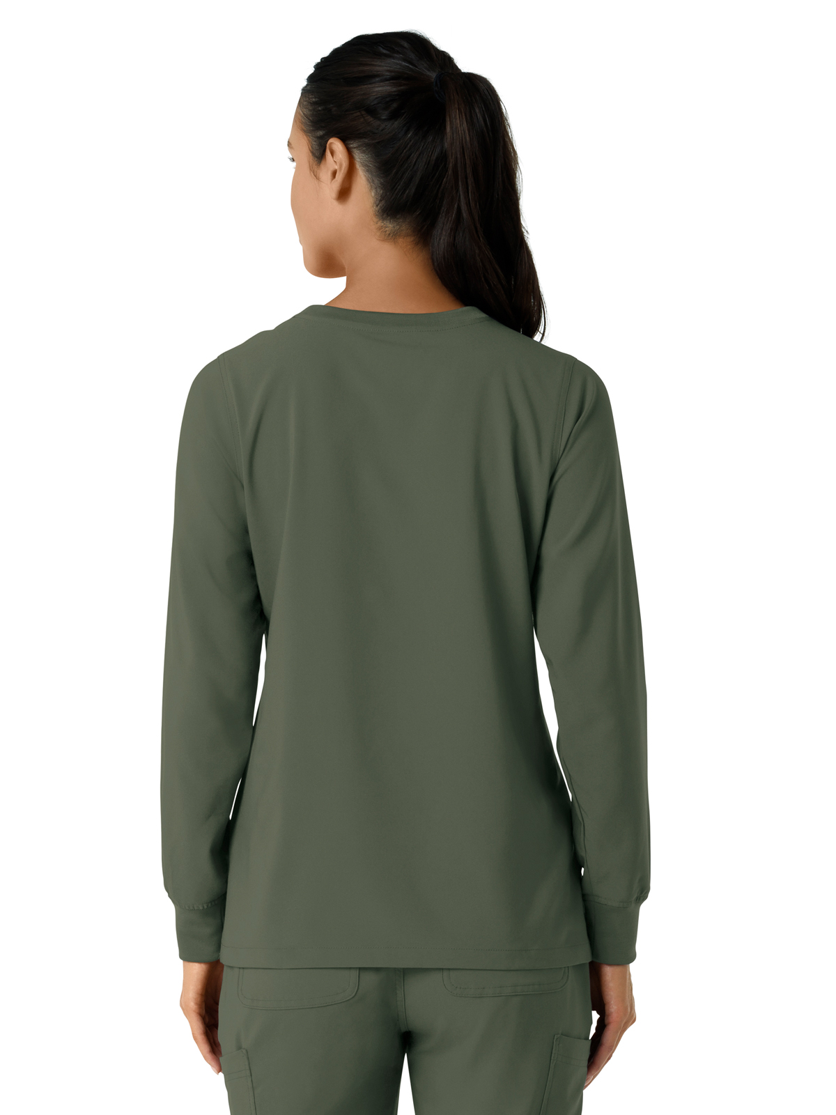 Carhartt Scrubs - Women's One-Pocket Crew Neck Long Sleeve Scrub Top 28