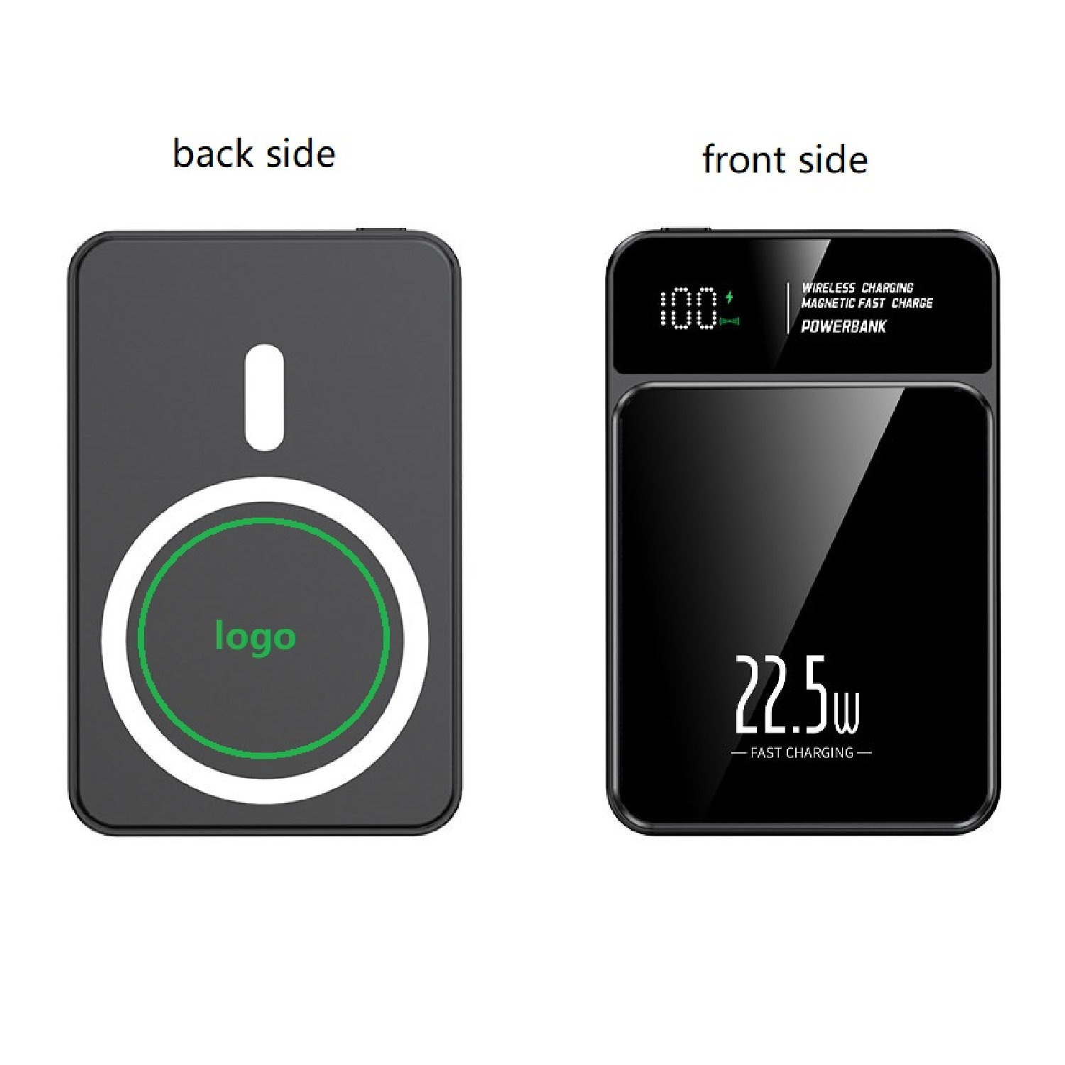 Digital Fast Charging Magnetic Wireless Power Bank - 5000 mAh 2
