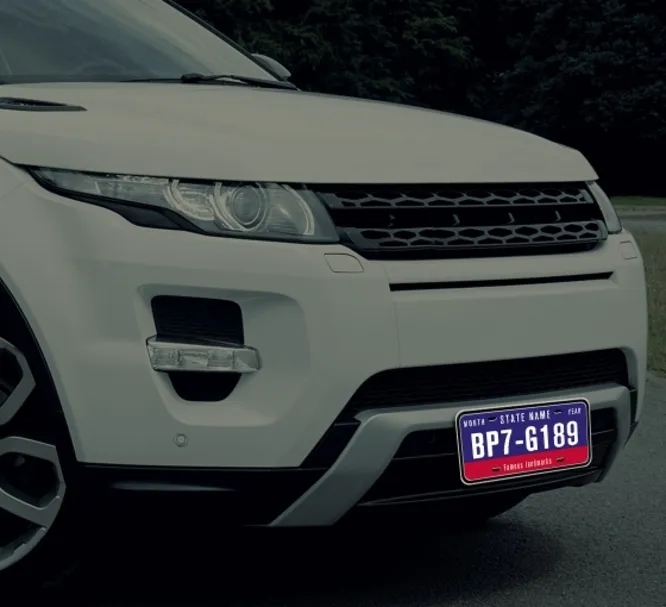 Reflective Custom License Plates 2