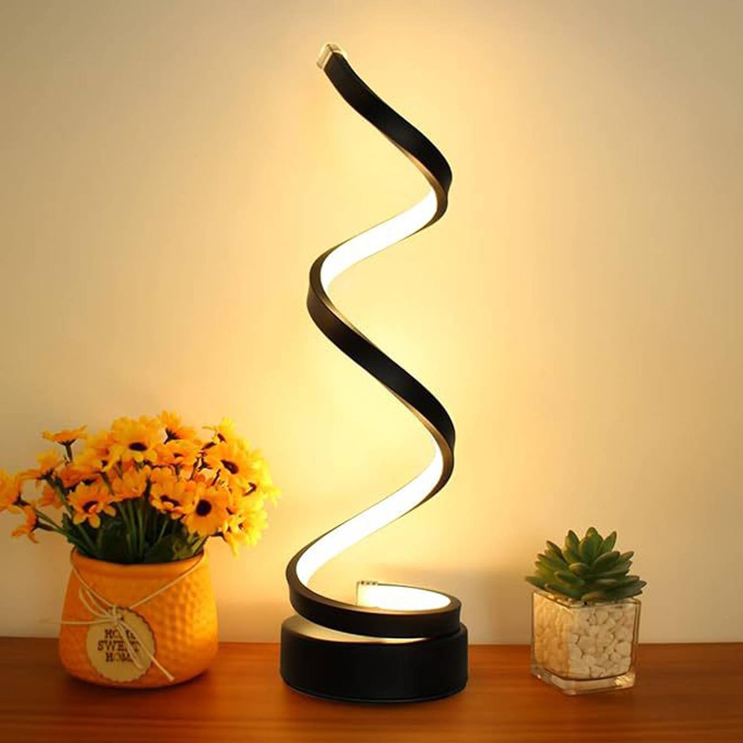 8W Bars/Cafes/Rooms Three Color LED Spiral Desk Lamp 3