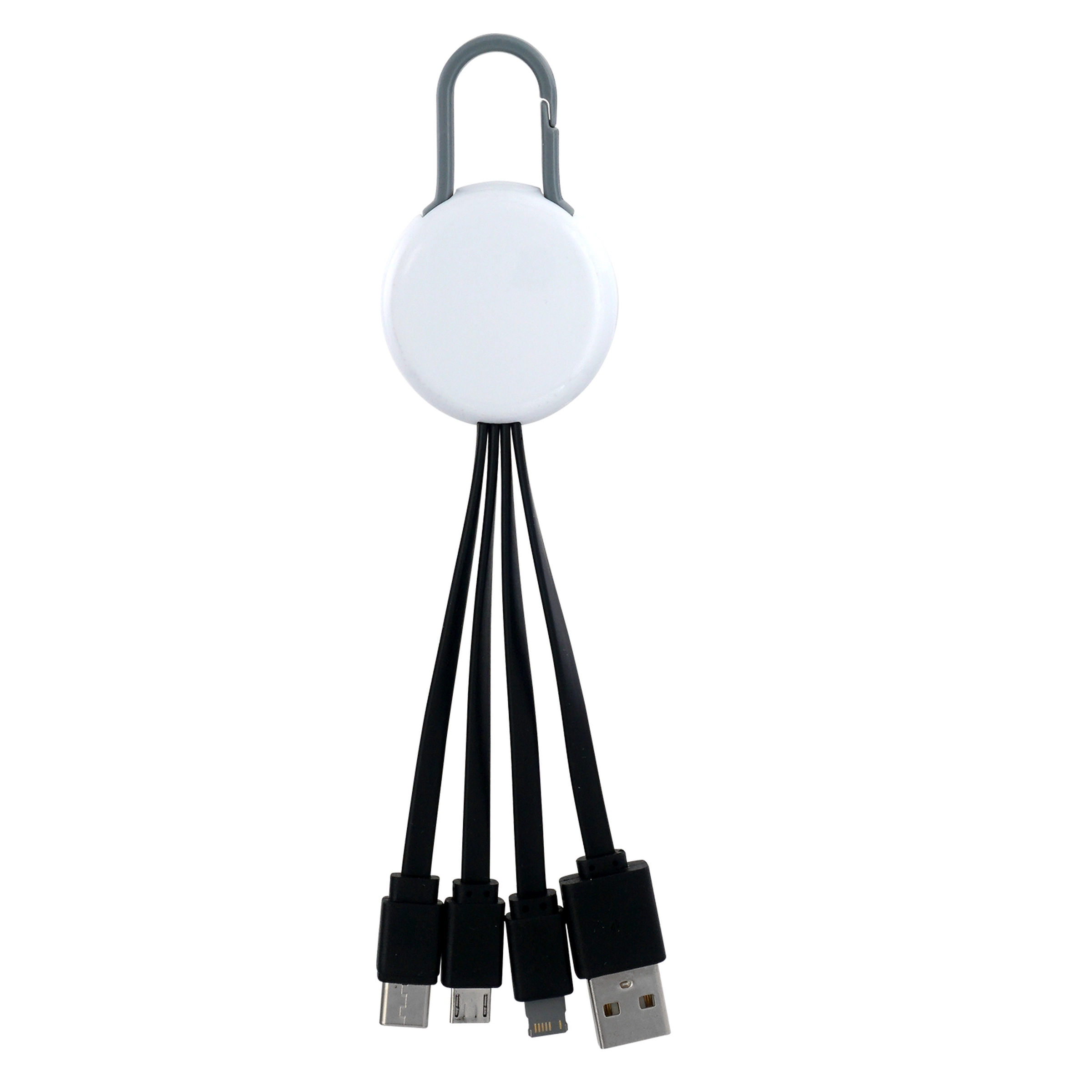 WHITE COLORFUL CLIP 3 IN 1 CHARGING CABLE 23