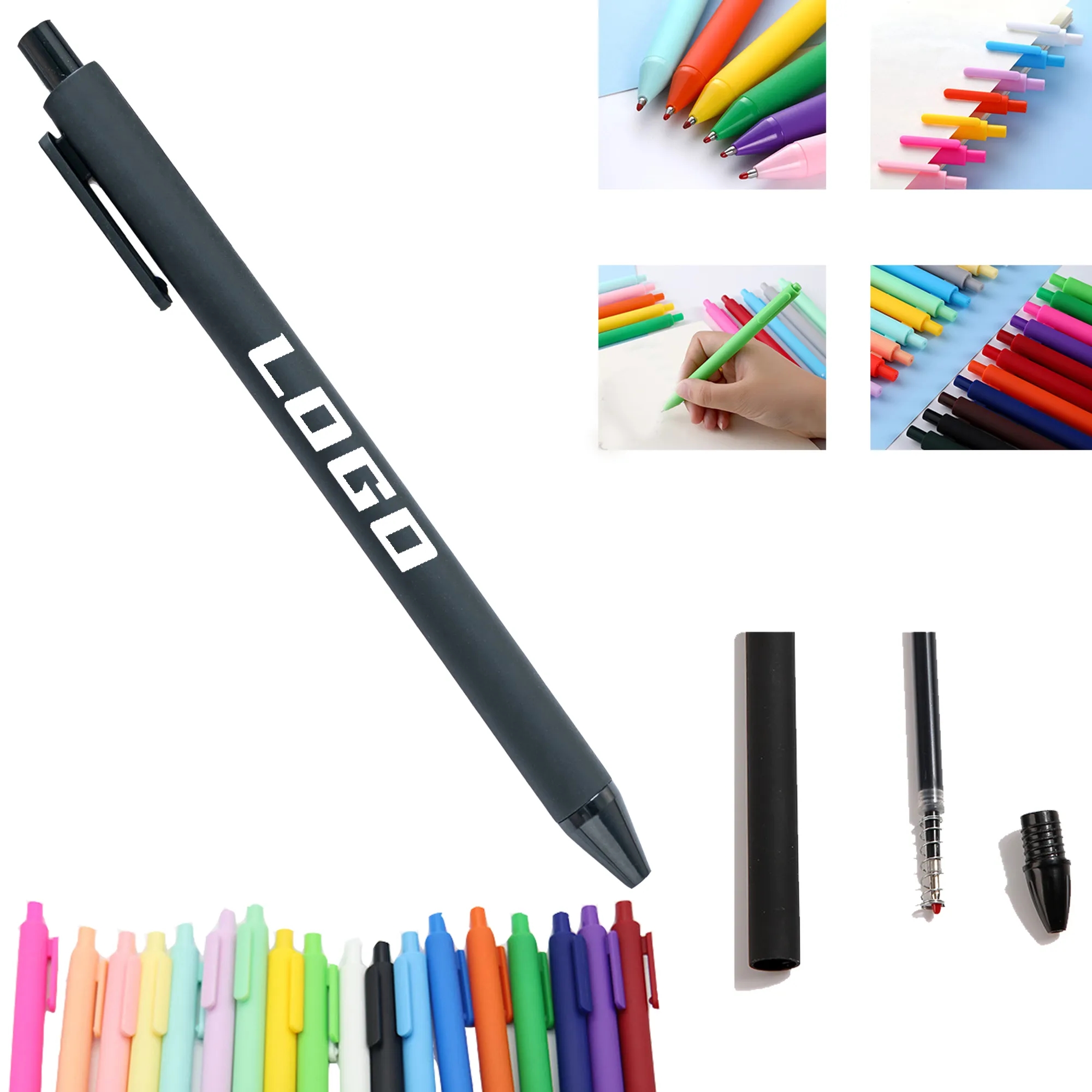 Plastic Solid color Ballpoint Pen MOQ100pcs