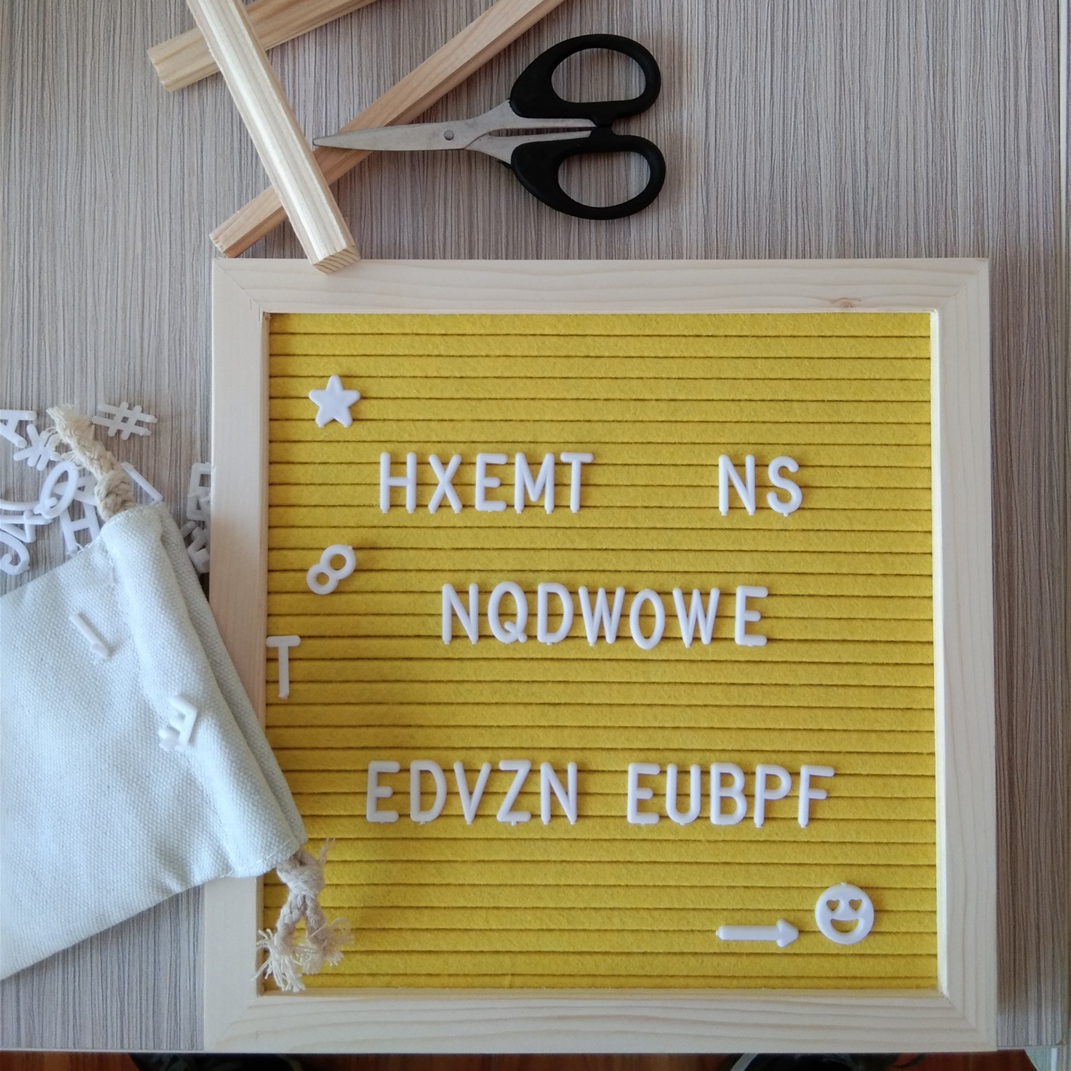 Felt Letter Board with 340 Letters Numbers & Symbols 1