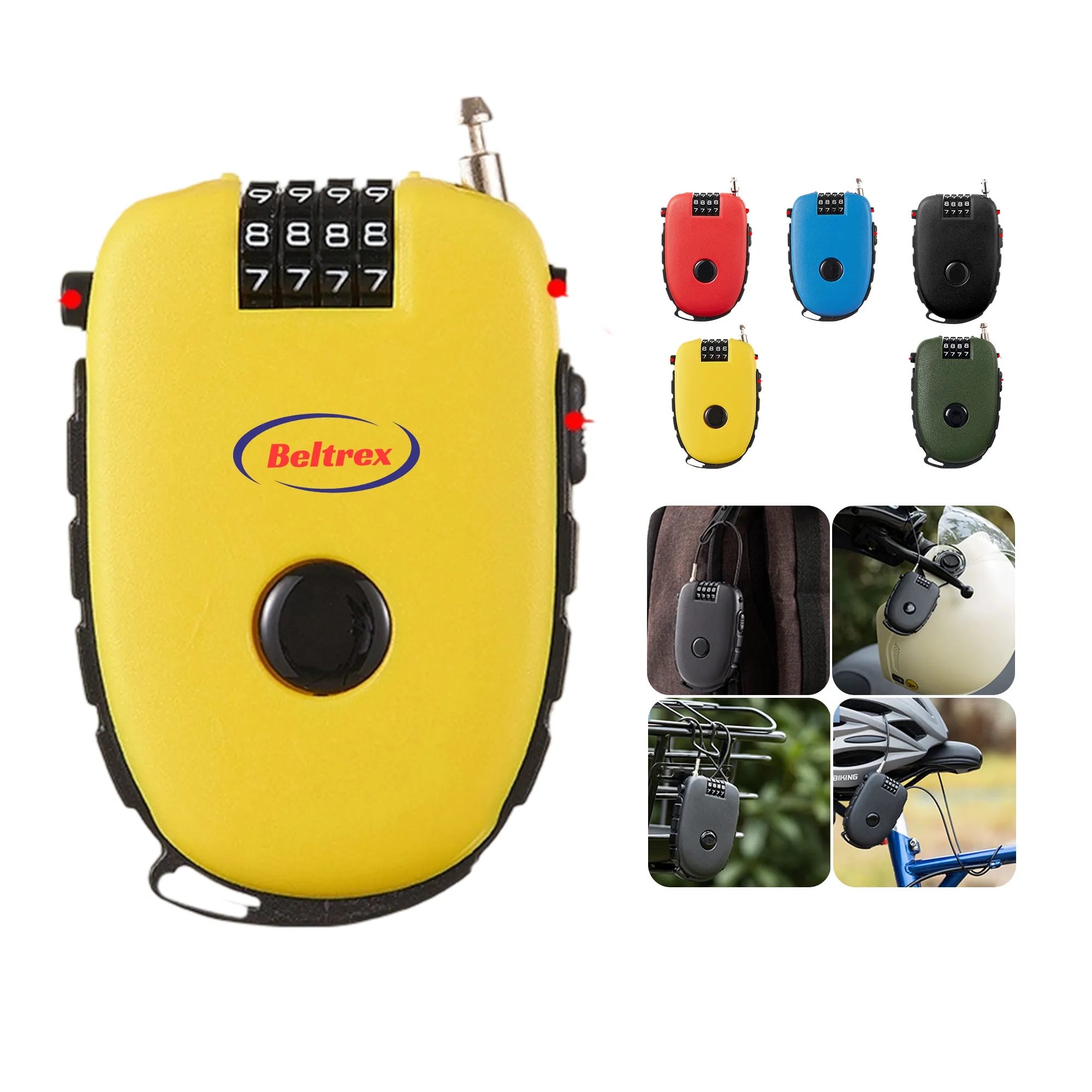 Compact Cable Lock for Helmets and Multipurpose Use 8