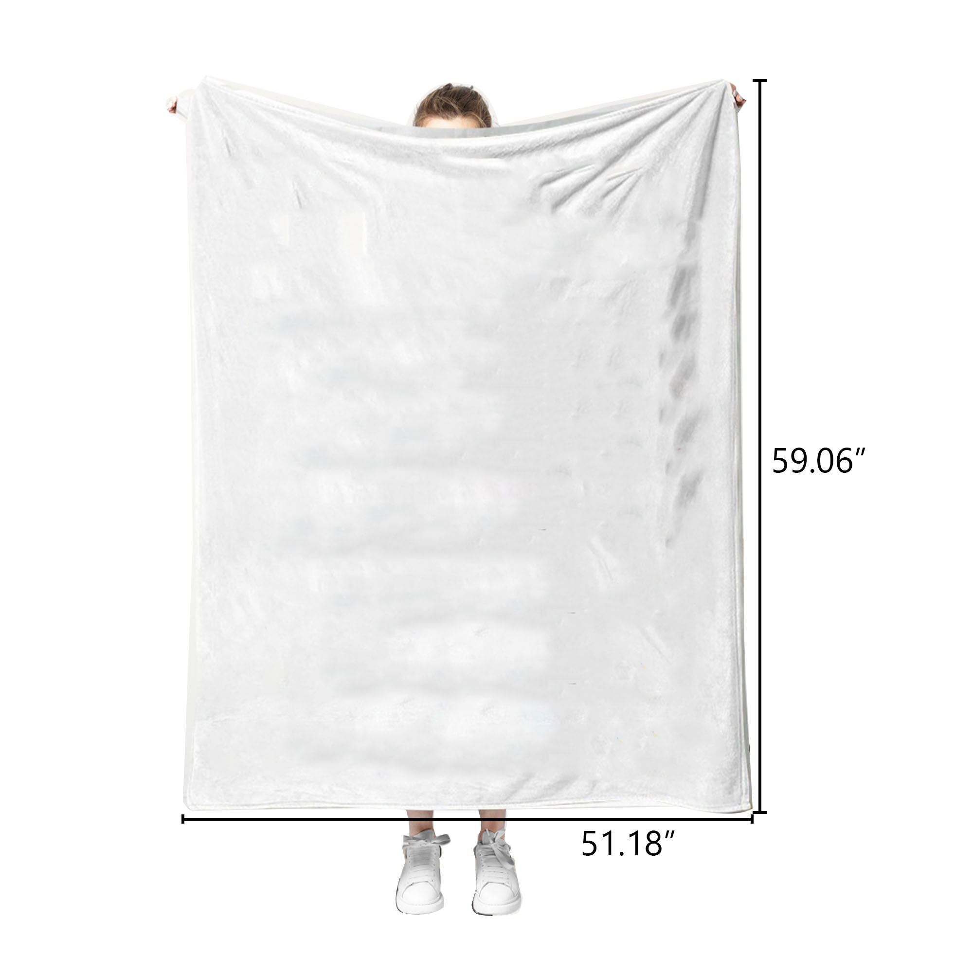 MOQ50 Full-Color Printed Fleece Blanket 3