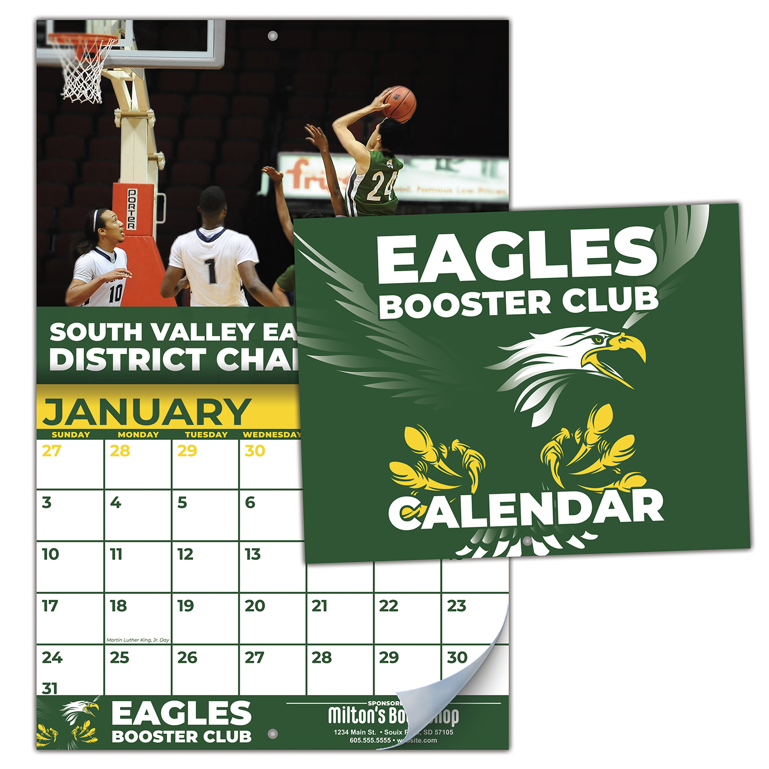 13-Month Fully Custom Wall Calendar (High Gloss UV-Coated Cover) 4