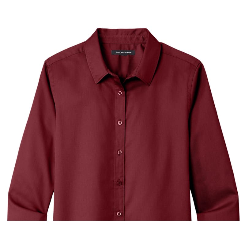 Port Authority Ladies Long Sleeve SuperPro React Twill Shirt. 38