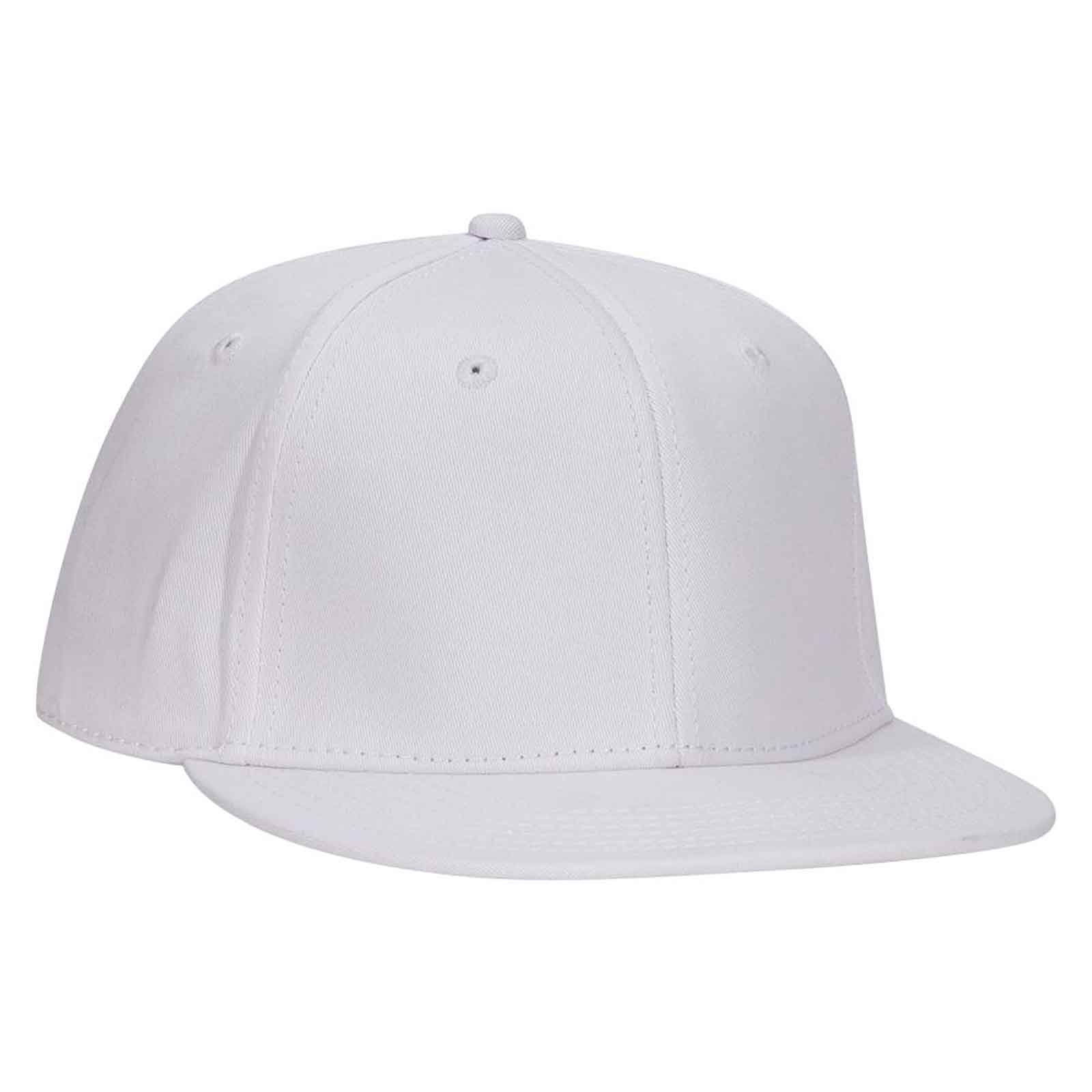 OTTO CAP® OTTO FLEX® Fitted 6 Panel Mid Profile Flat Visor Baseball Cap 1