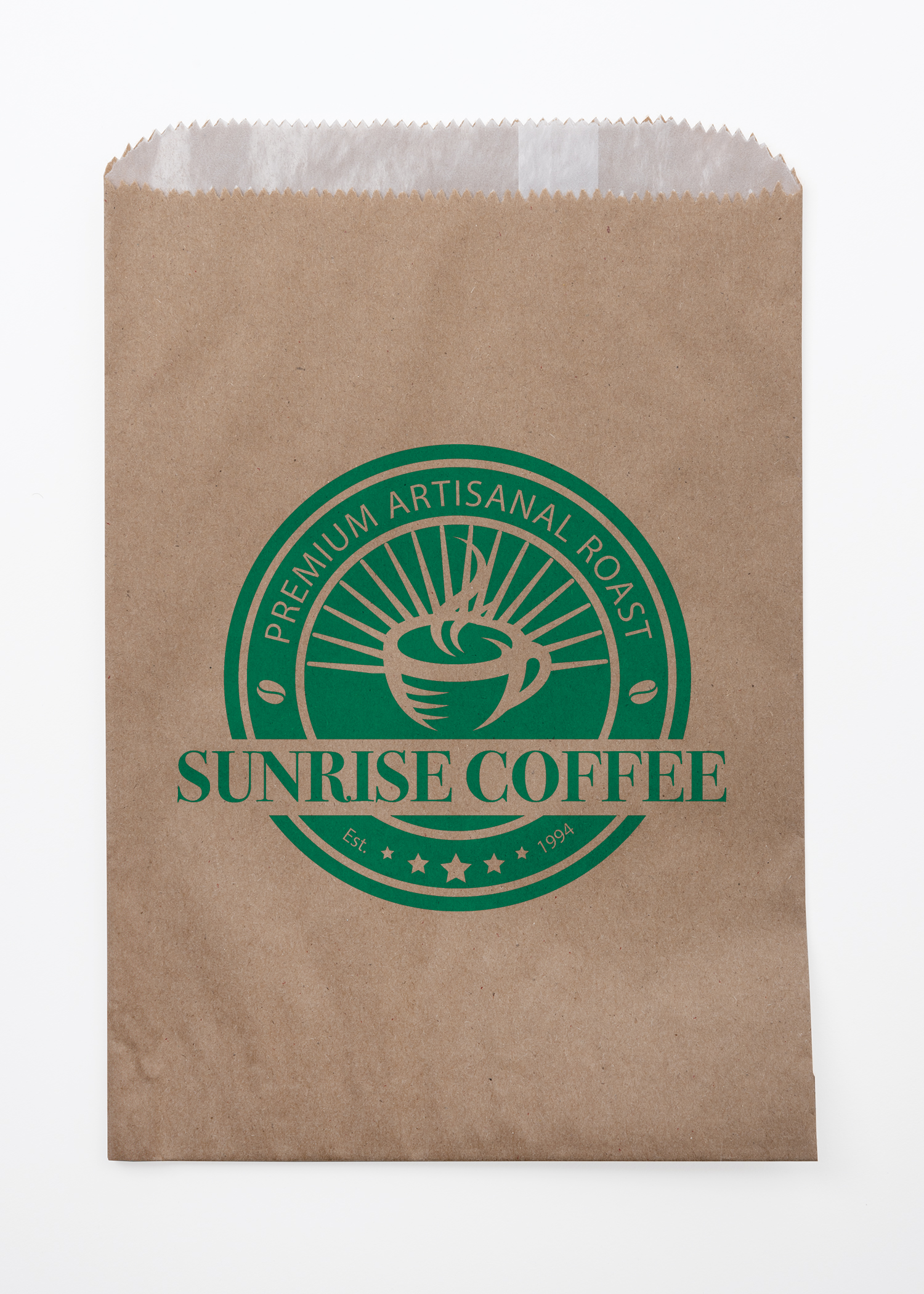 One Color Natural Food Safe Paper Bags (6.75" x 9.25")