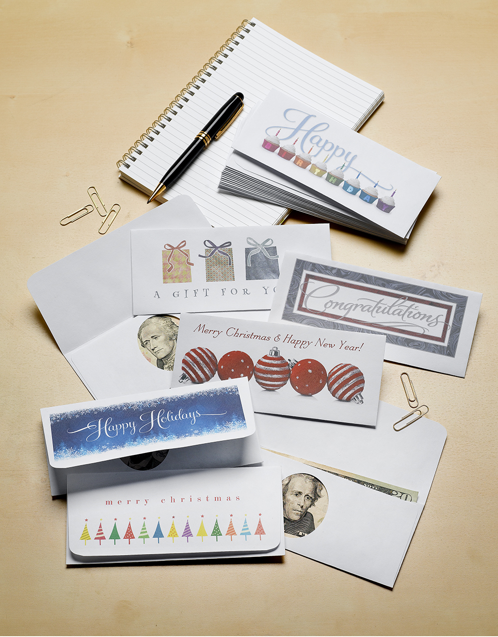Holiday Trees Currency Envelope 4