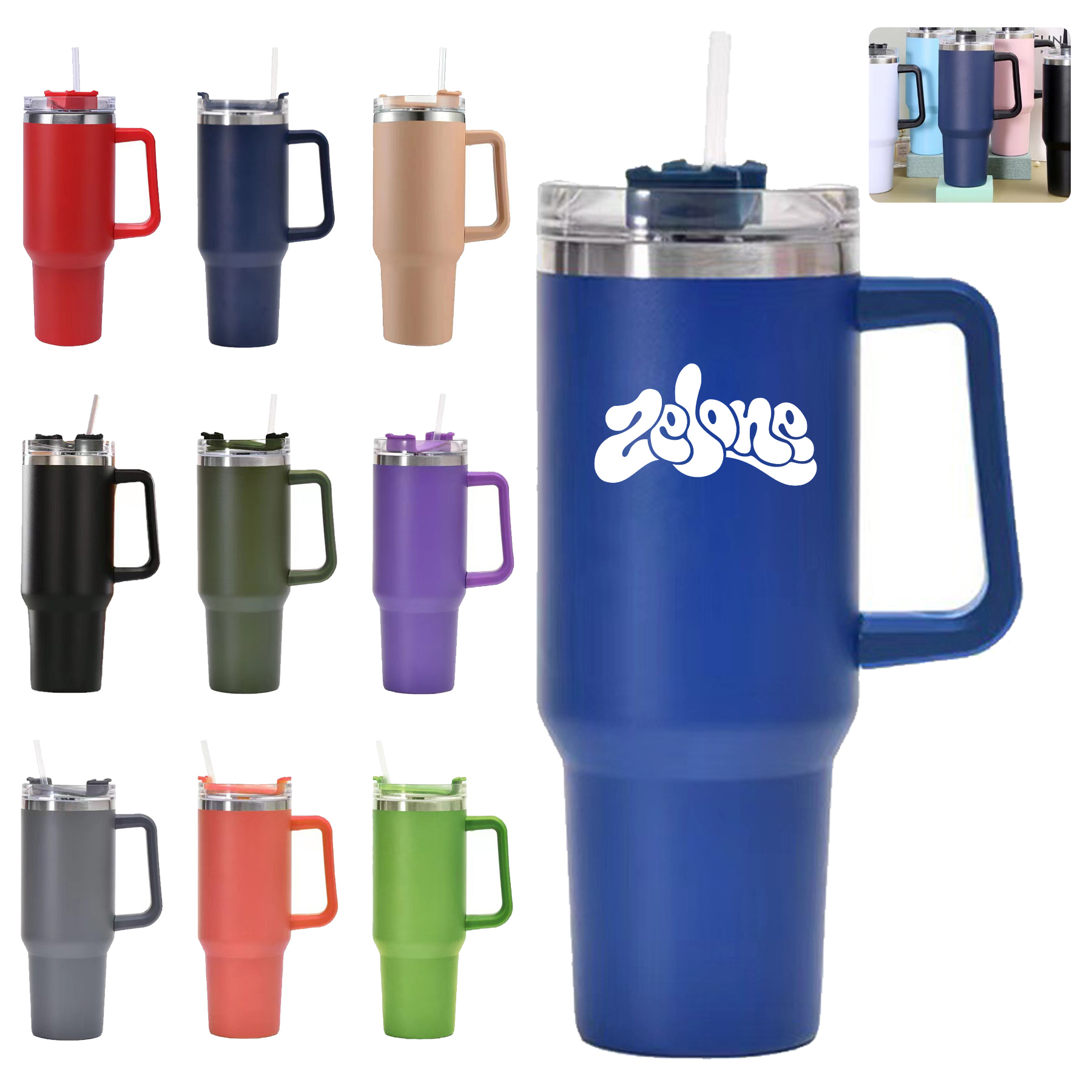 Insulated Travel Mug Iced Coffee Cup 2