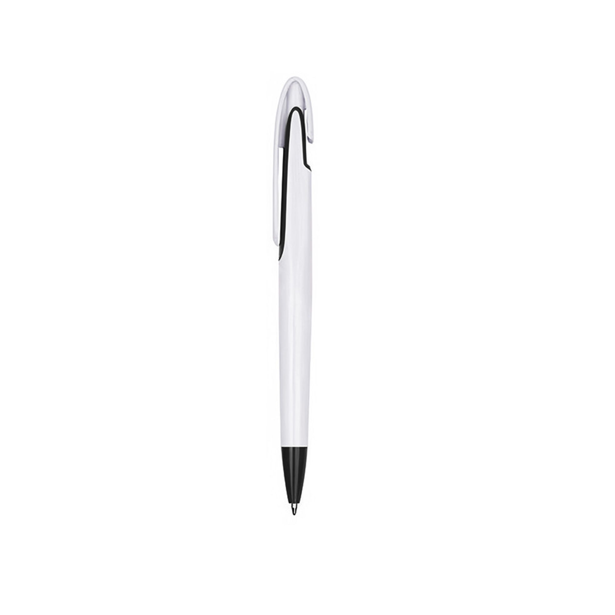 Plastic Retractable Ballpoint Pen With Swan Neck Accent 6