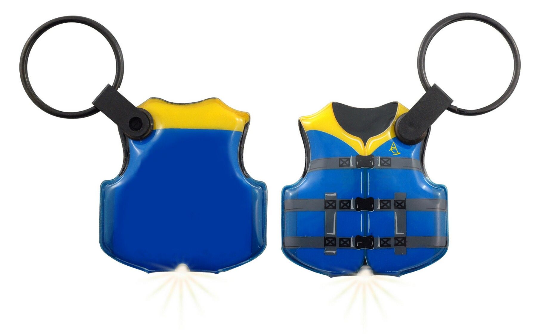 ShapeLights™ Color-A-Shape Key Ring Flashlight (Life Vest)