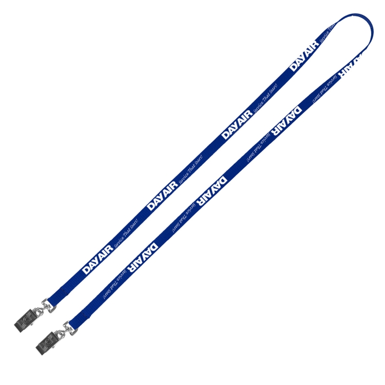 "CULVER" 3/4" Width Dual Attachment Silkscreen Polyester Lanyard 14