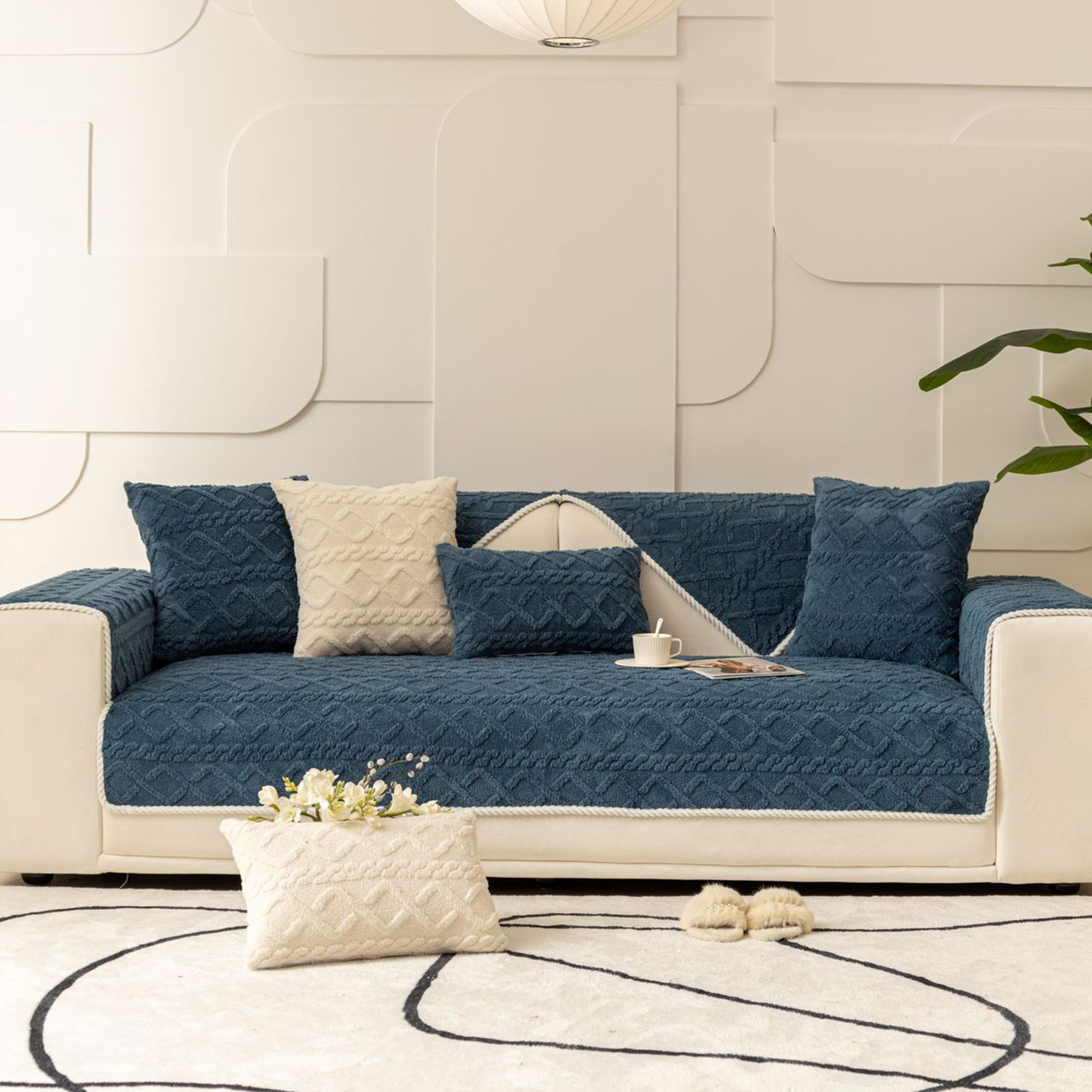Ultra-Soft Fuzzy Sofa Slipcover 2