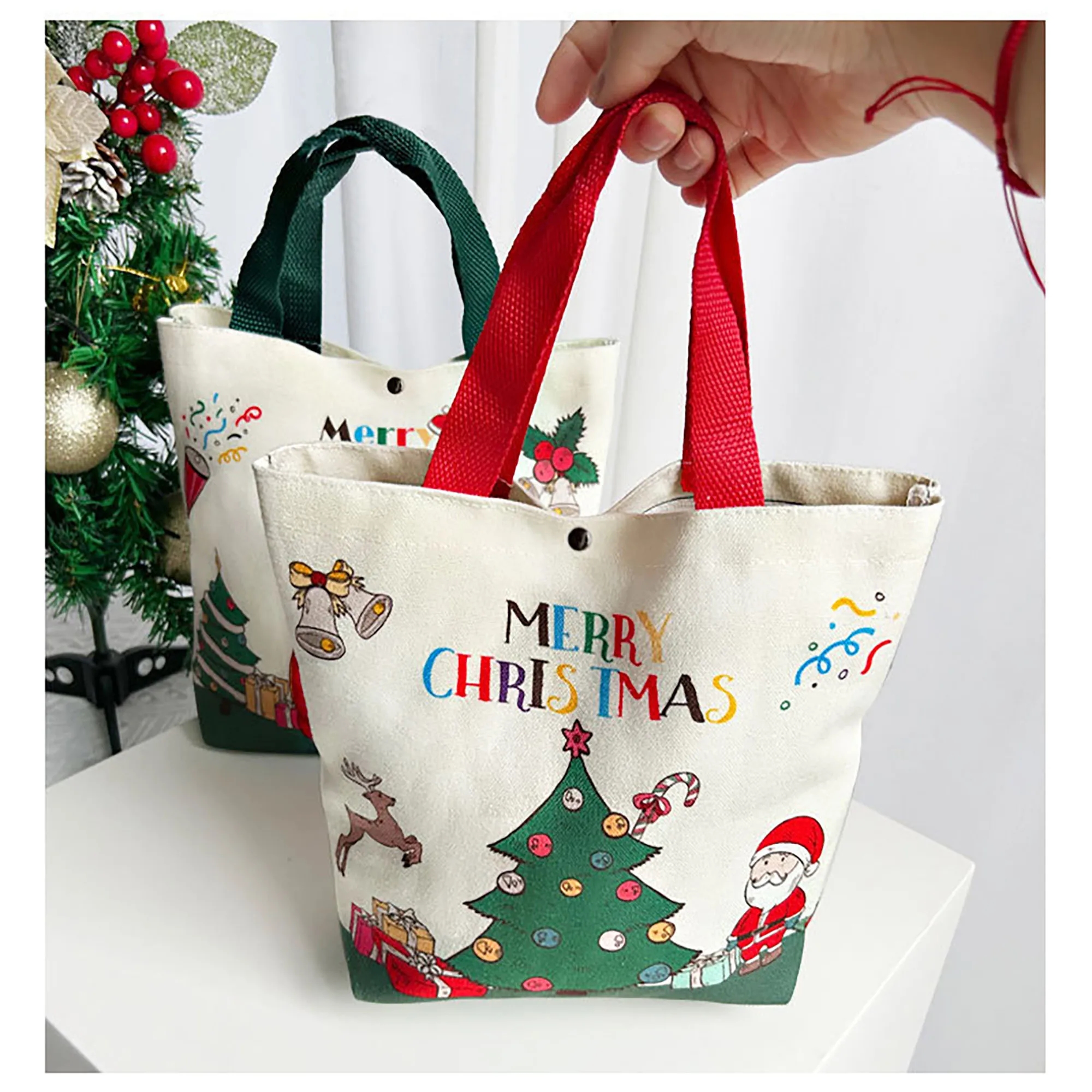 Velvet Christmas Gift Bag With Logo For Surprise 2