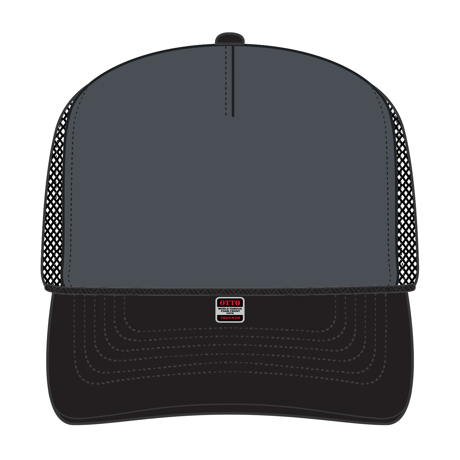 OTTO CAP® 5 Panel High Crown Mesh Back Trucker Hat 13