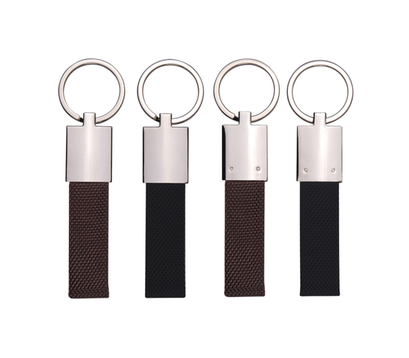 Canvas Strap Metal Keychain 1
