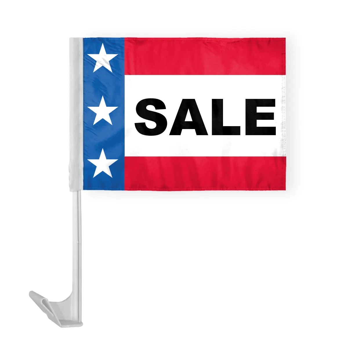 12" x 16" Patriotic Message Car Flag - ePoly 4
