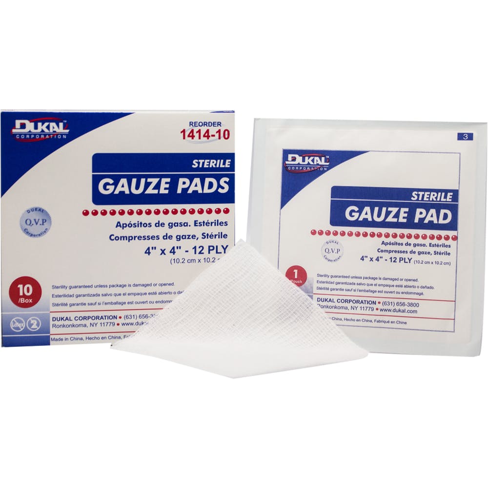 Sterile Gauze Pads - 4" x 4" 12-Ply 10 Pack 2