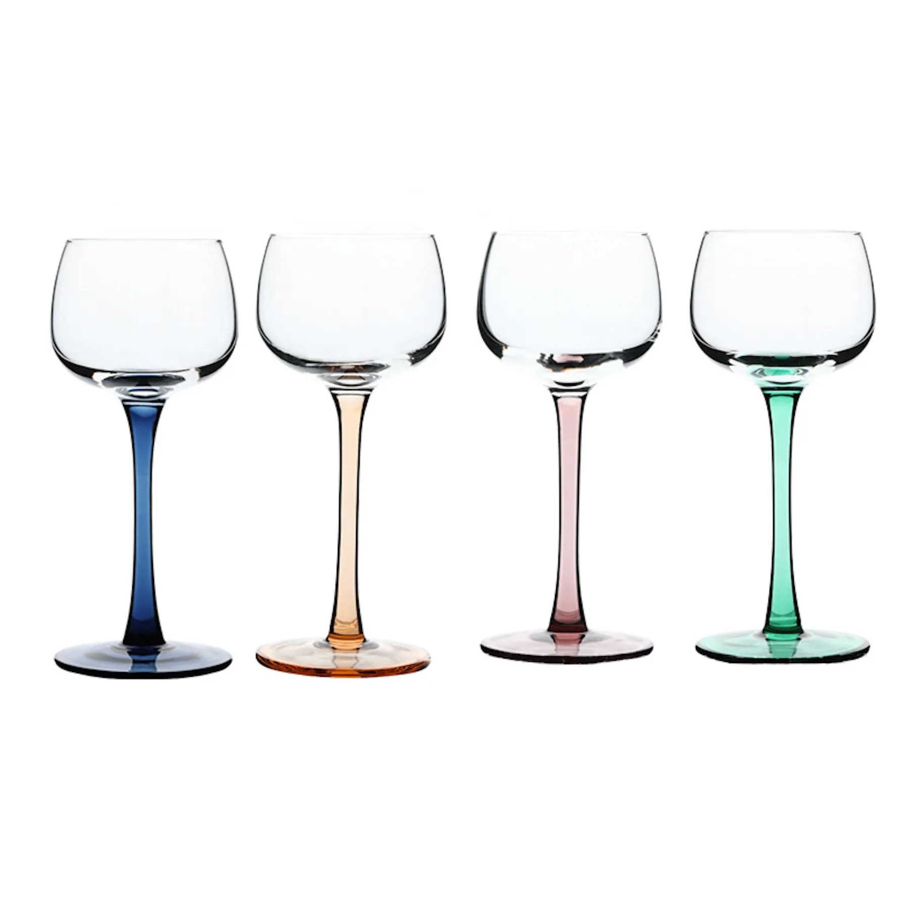3Oz Colorful Wine Glasses 6