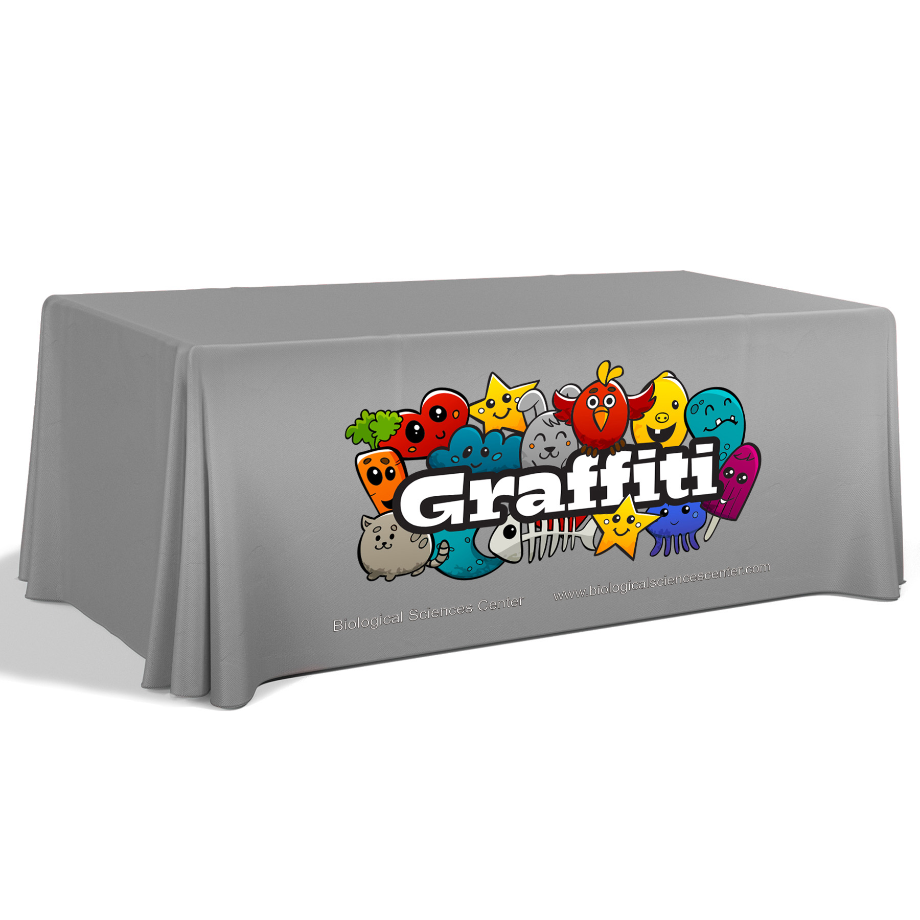 6' Premium Draped Standard Table Cover(Full Color Dye Sublimation) 13