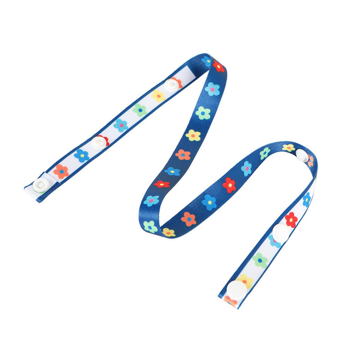5/8" Full Color Mask Lanyard w/Snap Button Adjustable Holder 3