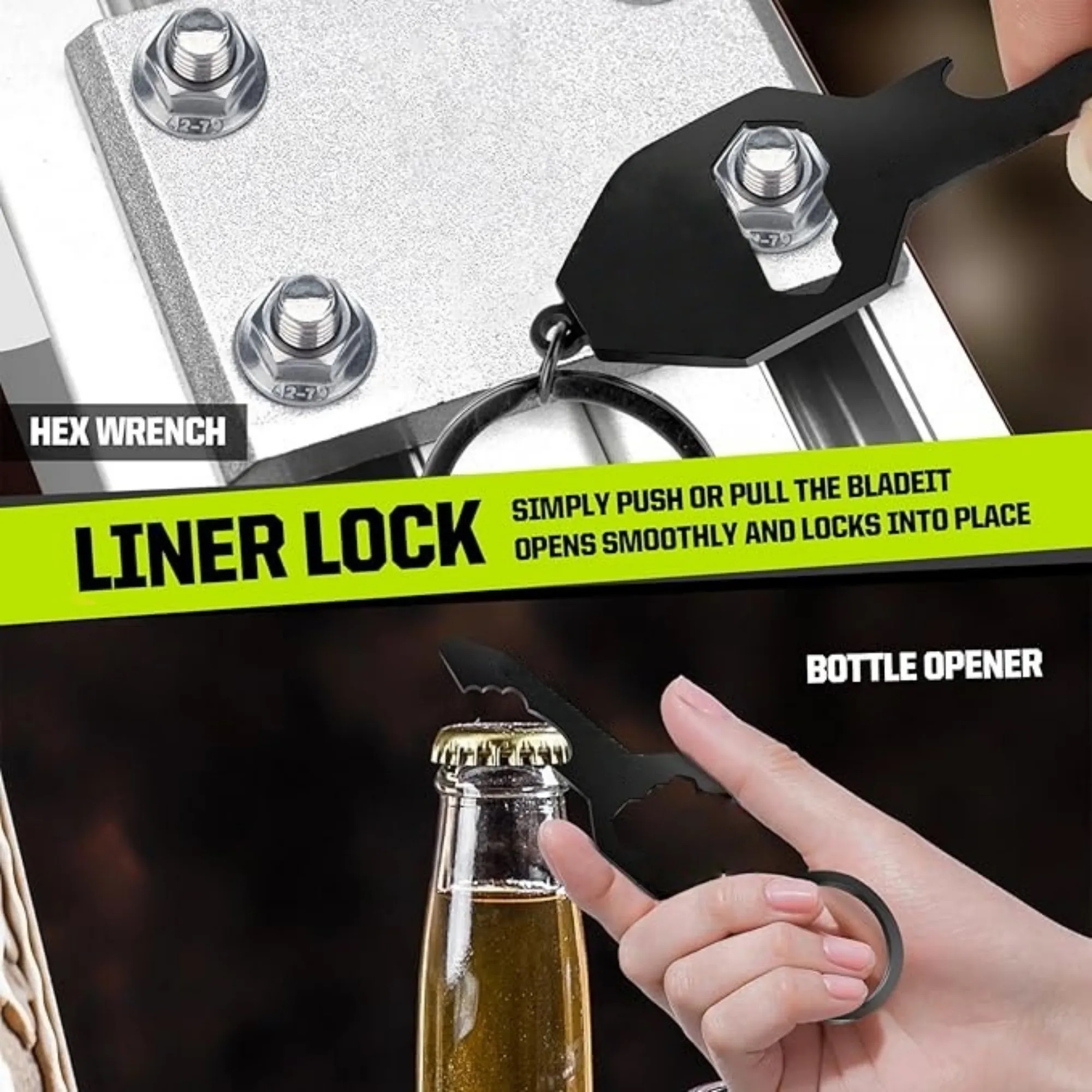 Keychain Multi-tool Bottle Opener Screwdriver 3