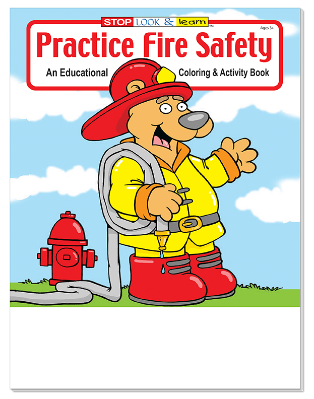 COLORING BOOK - Practice Fire Safety Coloring Book 6