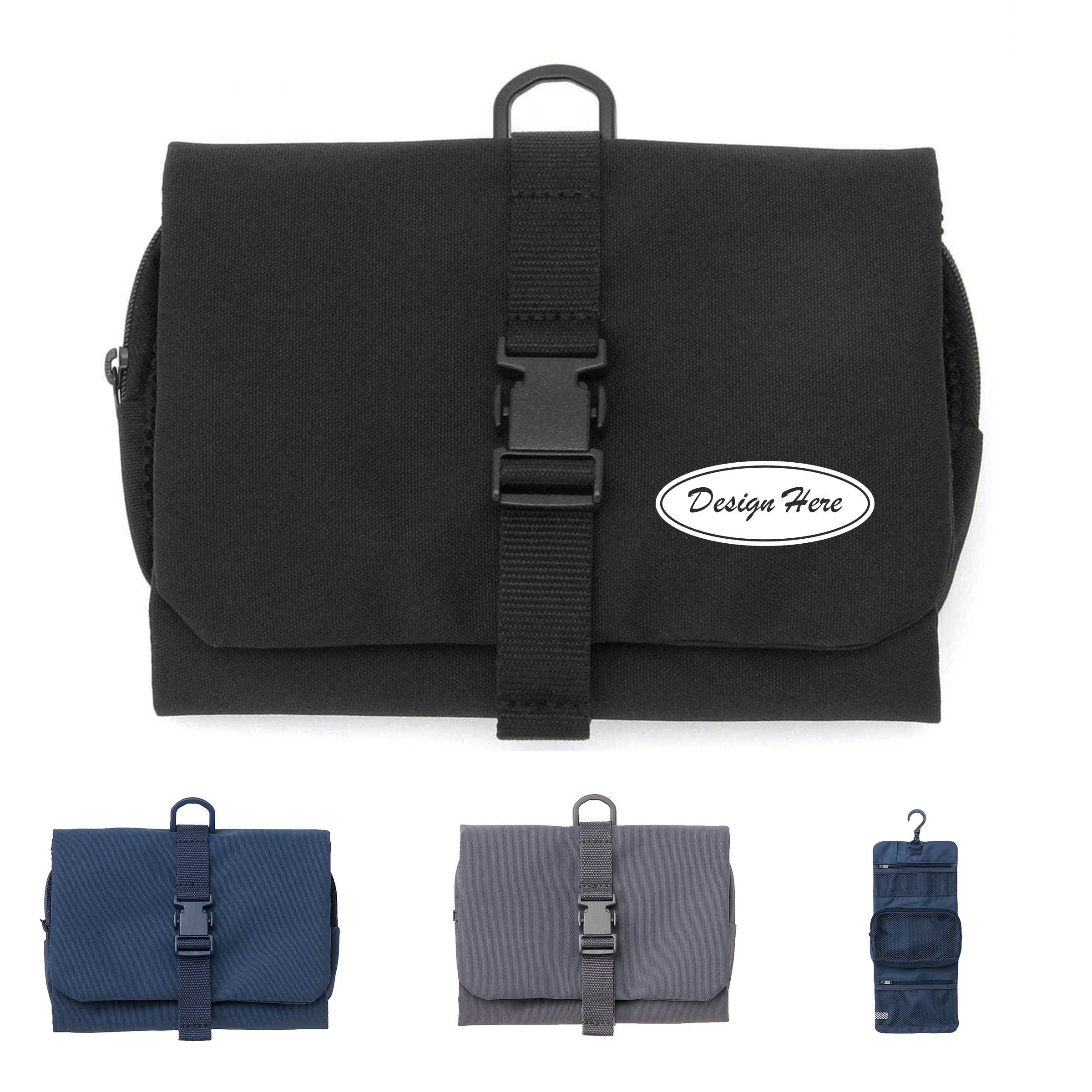 Portable Travel Toiletry Bag ?C Mesh Compartments 2