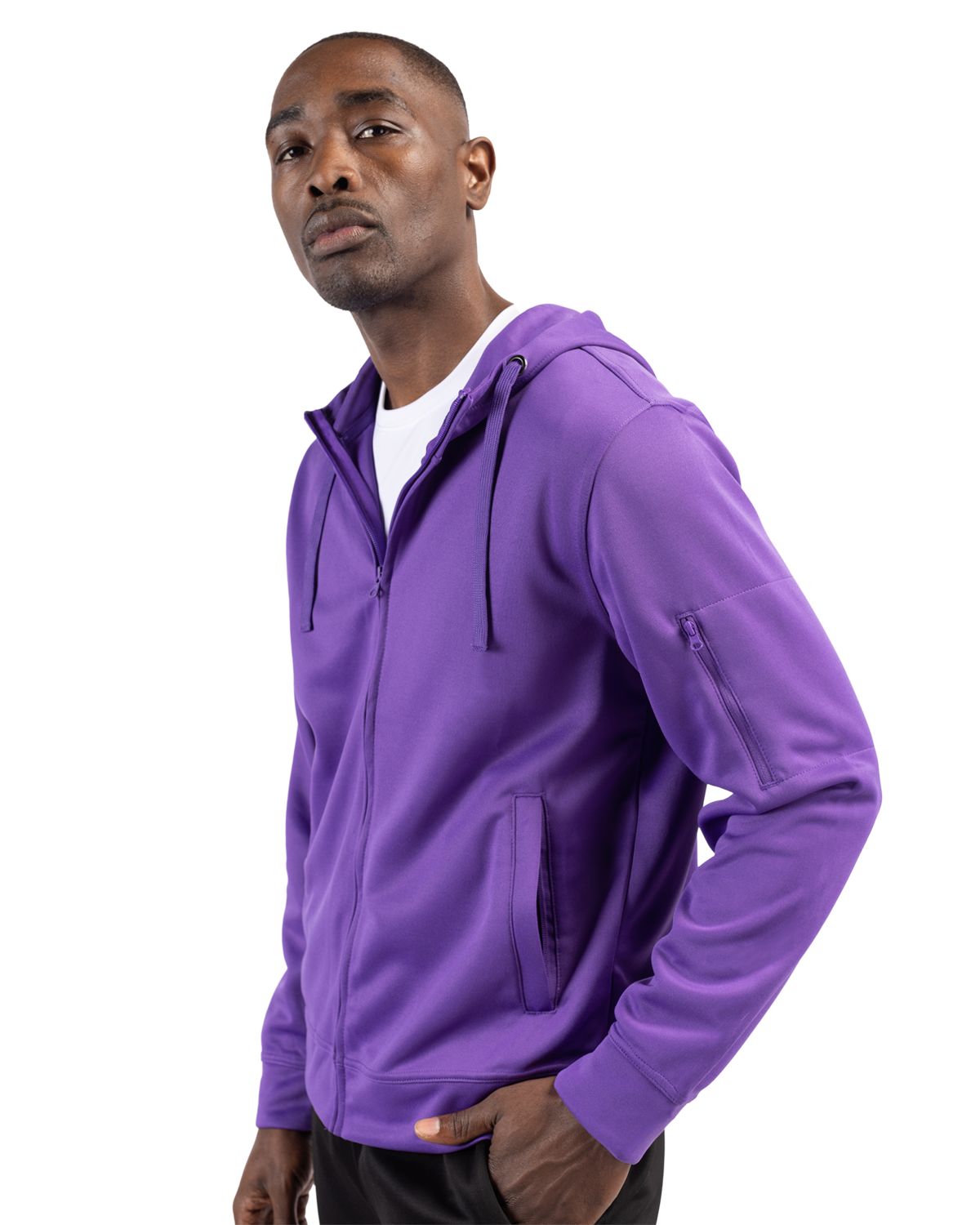 Clique Lift Solution-dyed Performance Unisex Full Zip Hooded Sweatshirt 40